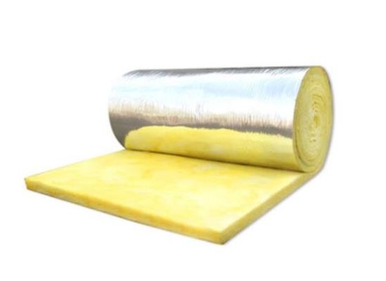 Serat Penyerapan Suara Glass Wool Isolasi Suara / Rock Wool Felt Dengan Aluminium Foil