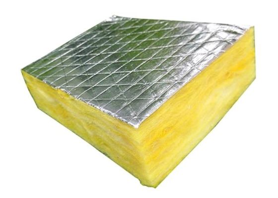 Serat Penyerapan Suara Glass Wool Isolasi Suara / Rock Wool Felt Dengan Aluminium Foil