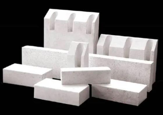 Kiln Lining Alumina Silikat Batu Bata Aluminium Oksida Bata Putih Disesuaikan