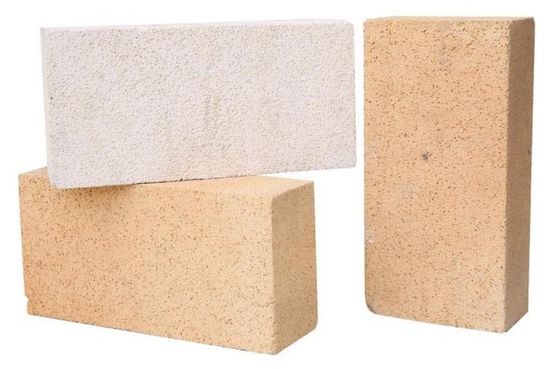 Bahan Dasar Kiln Tahan Api Alumina Bata Ringan 35% -40% Al2O3 Konten